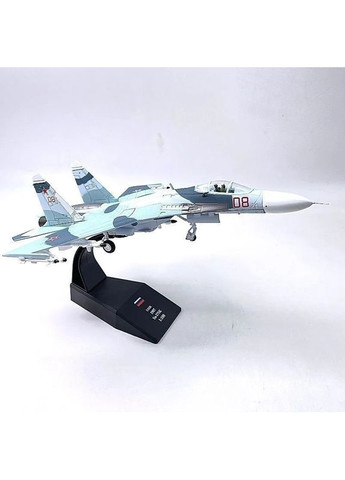 Модель літака винищувача Су-27 метал масштаб 1:100 No Brand (365039370)