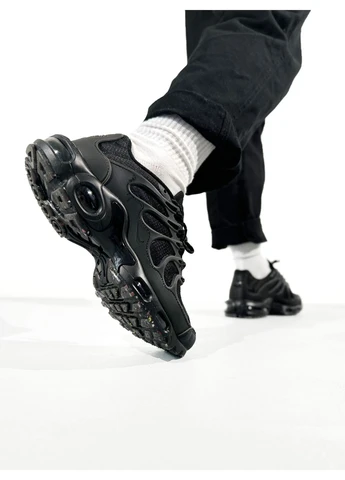 Черные летние кроссовки nike air max tn terrascape plus triple black найк аир макс тн плюс No Brand