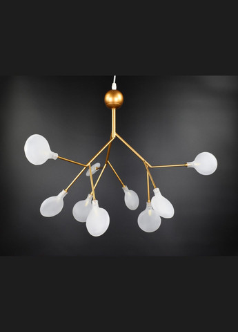 Люстра подвесная на 9 лампочек 26092 Золото 60-150х56х56 см. Sunnysky (364492777)