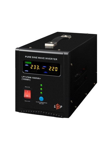 ИБП LPYPSW-1500VA+ (1050Вт) 10A/15A с правильной синусоидой 24V LogicPower (301276150)