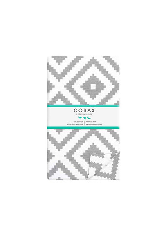 Євро постіль з простирадлом на гумці Ornament 200х220 см Cosas (307387135)