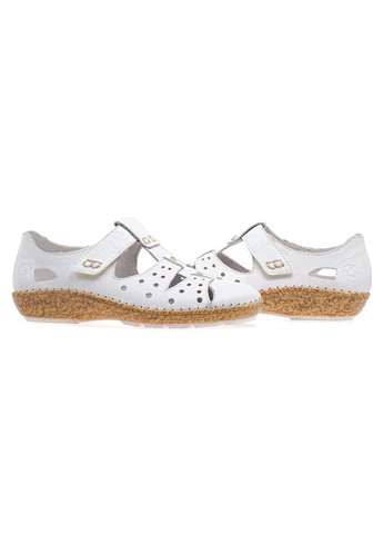 Rieker Туфлі жіночі 44852-80 білий з натуральна шкіра, німеччина — літо (319336688)