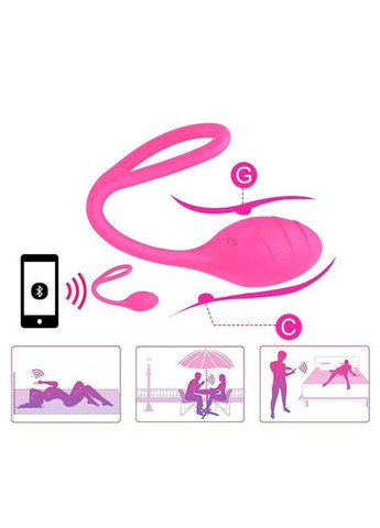 Рожеве Смарт віброяйце (10 режимів) - Смарт вібратори No Brand (368892835)