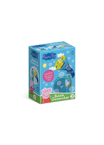 Генератор мильних бульбашок Свинка Пепа на батарейках з розчином 450 мл 200613 Dodo Різ7524 (370652527)