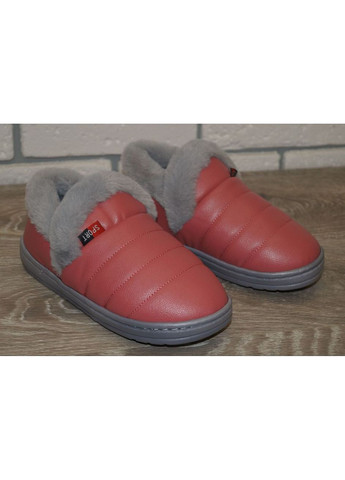 Розовые тапочки домашние чуни для девочки розовые Luck Line с мехом