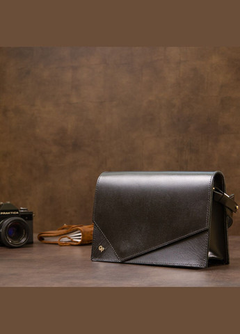 Сумка жіноча через плече шкіряна 11434 Чорний Grande Pelle (302009188)