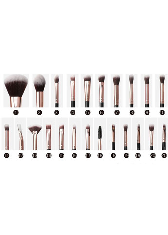 Набор кистей для макияжа Maange коралловые 20 шт Mango (313262532)