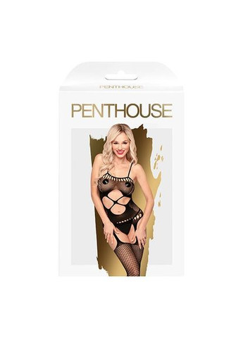 Бодістокінг з вирізом на животику Hot Nightfall Black S / L Penthouse (297572498)