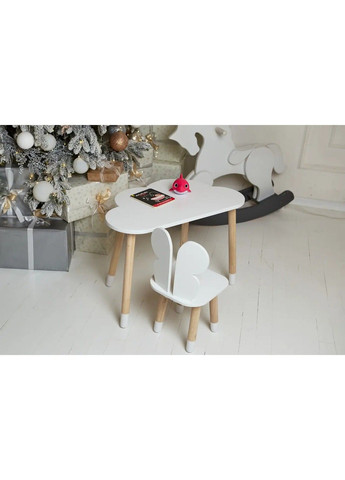 Дитячий столик Хмара та стільчик Метелик білий No Brand (331639998)