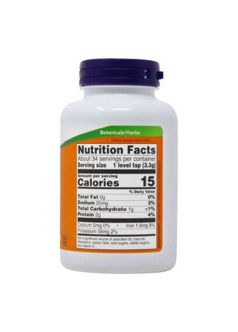 Spirulina Powder Organic 113 g /34 servings/ Pure Now Foods (362419076)