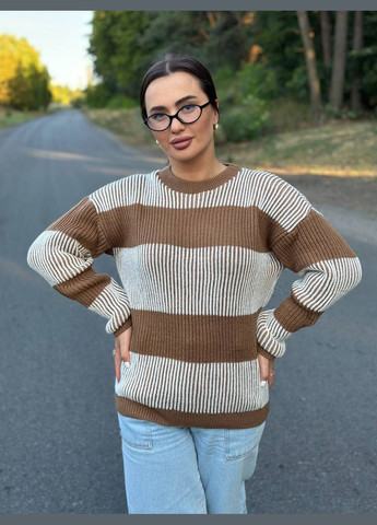 Коричневый женский шерстяной свитер наташа коричневый You Best