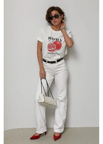 Джинси wide leg Lurex - (395992248)