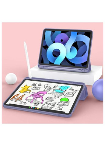 Чехол для планшета Tri Fold Soft TPU mount Apple Pencil Apple iPad Air 4 10.9 2020/2022 Purple (706751) BeCover Tri Fold Soft TPU mount Apple Pencil Apple iPad Ai (366690987)