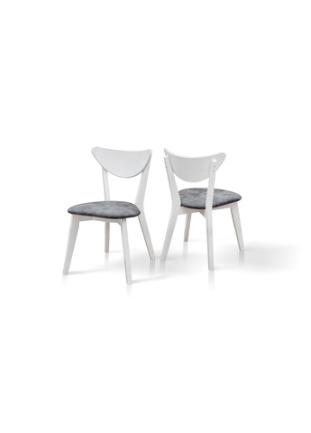 Кухонний стілець LUCAS Білий/Сірий 857517-01 857517 Comfort Line (355467921)