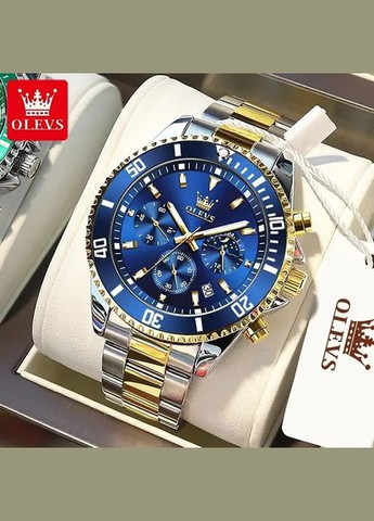 Часы наручные Olevs 2870 Blue Accents No Brand (341249023)