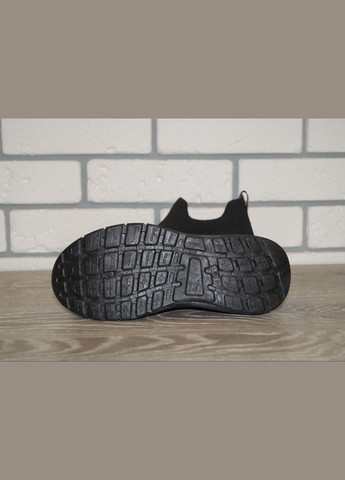 Черные демисезонные кроссовки подростковые без шнурков SWIN SHOES 2093-1