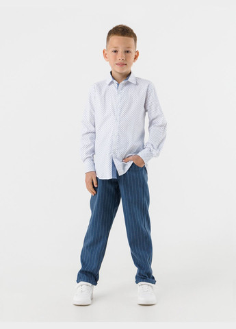 Белая повседневный рубашка DENIZ