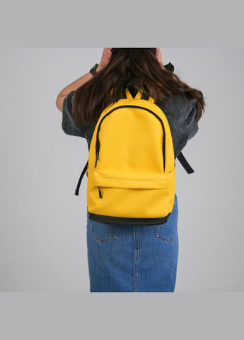 Женский городской рюкзак универсальный спортивный для путешествий City mini в экокожи, желтый цвет ToBeYou citymini (293247140)