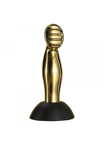 Массажер простаты металлический золото с вибрацией Lockink No Brand (303890092)