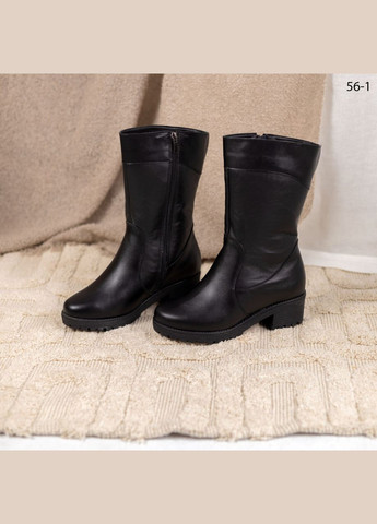 Черные зимние полуботинки Vakko