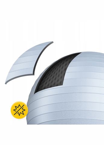 Мяч для фитнеса (фитбол) 65 см Anti-Burst Grey () 4FIZJO P-5905973404785 (345710458)