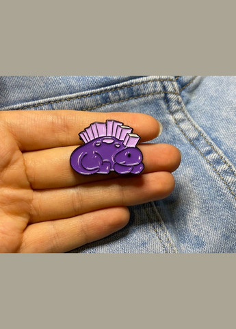 Значок/пен металлический фиолетовый дракончик. No Brand (330618970)