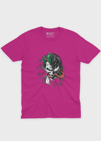 Розовая демисезонная футболка для мальчика с принтом супервора - веном (ts001-1-fuxj-006-013-031-b) Modno