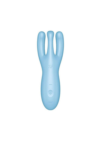Кліторальний смарт вібратор Threesome 4 Blue з трьома пальчиками Satisfyer (371388875)