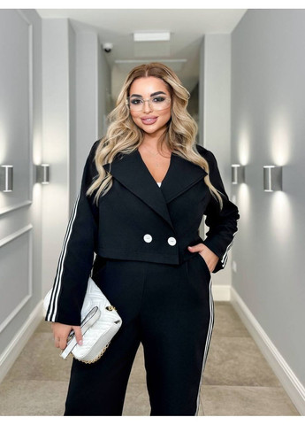 Костюм (жакет, брюки), цвет Черный Fashion (364184166)