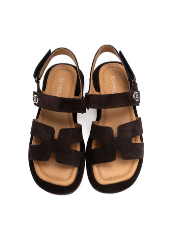 Коричневые босоножки 01634 коричневые Mario Muzi с ремешком