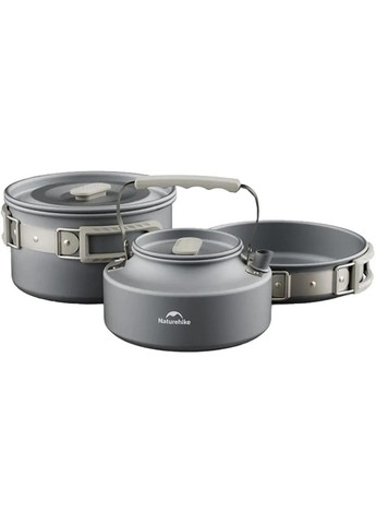 Набор посуды CNK2450CF010 кастрюля, сковорода, чайник Grey Naturehike (355361917)