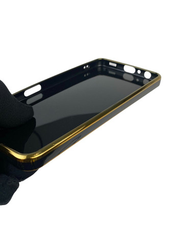 Чехол для Galaxy M22 4G SM-M225F с кольцом MagSafe с золотой окантовкой на самсунг м22 черный gs1 Samsung (366231818)