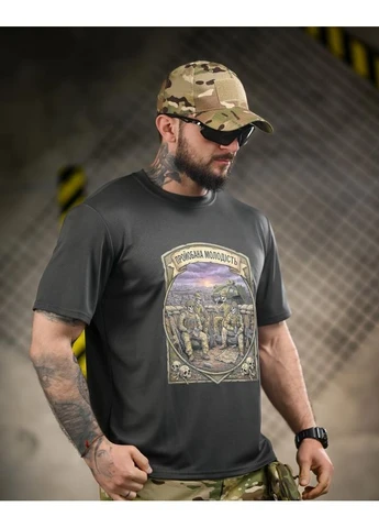 Тактическая футболка BORN OF WAR Молодость grey ВТ4730 No Brand (391388371)