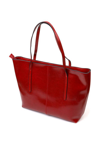 Шкіряна сумка шоппер з кишенями бордова (sku_22076) No Brand (329853310)