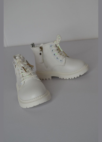 Белые демисезонные ботинки bbt 23 г 14,5 см белый артикул д287 ВВТ