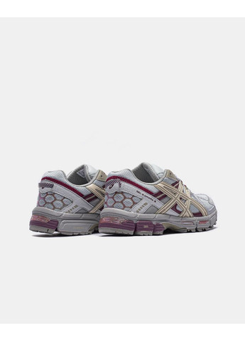 Серые демисезонные кроссовки мужские asics gel-kahana 8 grey / red trail running асикс гель кахано No Brand