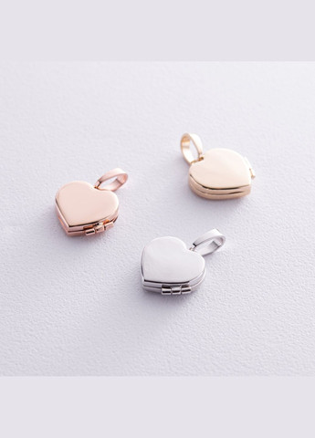 Золотий кулон для фотографії Серце п02848 Oniks (264644173)