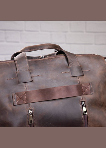 Большая сумка мужская кожаная через плечо 11119 Коричневая Shvigel (302008607)