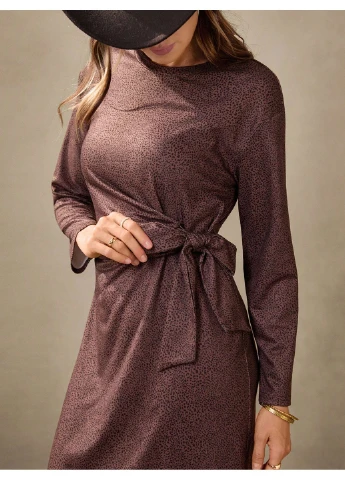 Коричнева сукня SHEIN однотонна