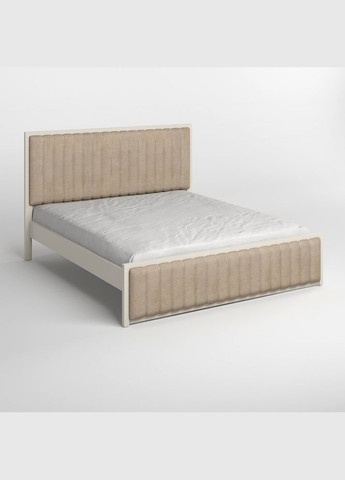 Полуторне дерев'яне ліжко Відень (S2005Y50R)/Аляска 23 (Бежевий) 120х190 см (MBG-10781) Mebigrand (366088156)