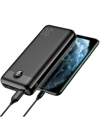 Портативний зарядний пристрій YPB 3018 - 30000 mAh PD20W Black YENKEE (300293014)