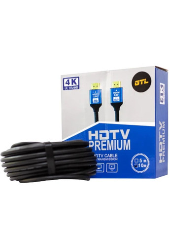 Кабель/шнур HDMI V2.0 4K UltraHD (тато-тато) для монітора/телевізора/ноутбука 10 метрів чорний GTL (366977802)