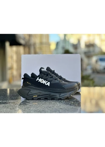 Чорні кросівки чоловічі hoka skyline-float x gore-tex black хока чорні демісезон No Brand