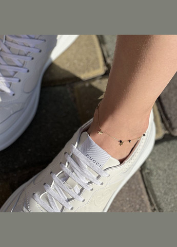 Золотой браслет Звездочки на ногу (фианиты) б04886 25 25 Oniks (264644154)