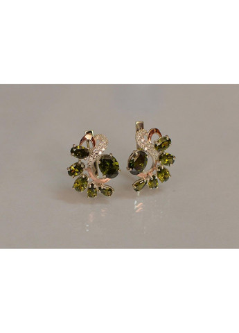 Срібні сережки з золотими накладками Silver Style (366813243)