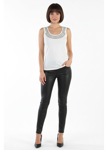 Майка жіноча з декором. Білий Lowett — 363261782