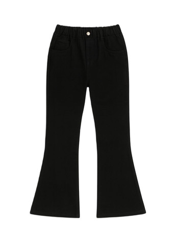 Підліткові джинси кльош для дівчинки чорні (93007) 170 No Brand (360965299)