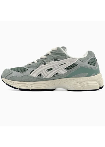 Зелені літні кросівки asics gel-nyc green асікс гель нюк зелені No Brand