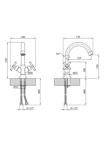 Змішувач Kroner (368580364)