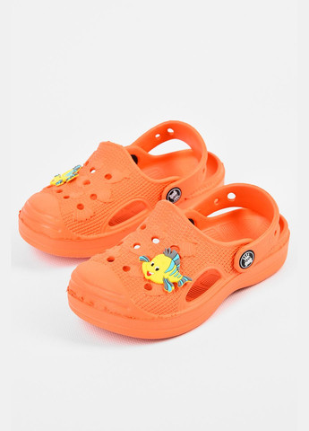Крокси дитячі для дівчинки помаранчевого кольору Let's Shop (317318846)